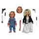 La Fiancée de Chucky - Pack 2 figurines Clothed & Tiffany 14 cm