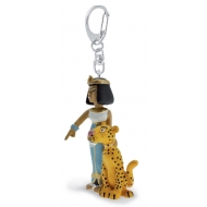 Asterix - Porte-clés Cléopâtre et sa panthère 9 cm