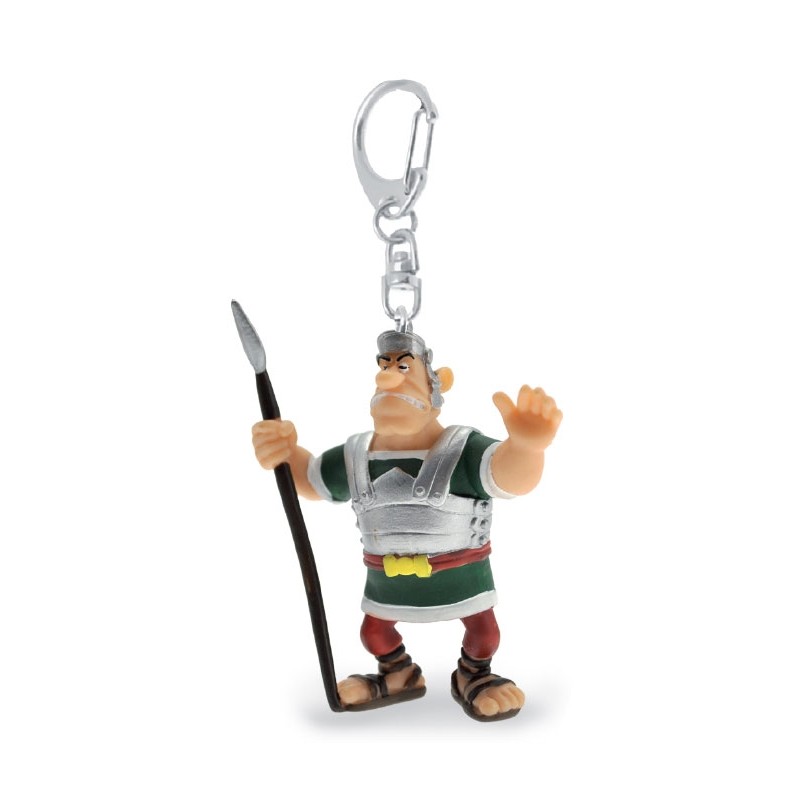 Asterix - Porte-clÃ©s LÃ©gionnaire romain avec sa lance 10 cm