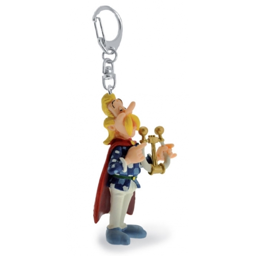 Asterix - Porte-clés Assurancetourix jouant de la lyre 10 cm