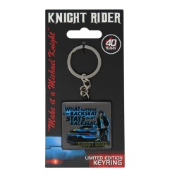 K 2000 Knight Rider - Porte-clés métal 40th Anniversary Limited Edition