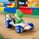 Mario Kart - Véhicule métal Hot Wheels 1/64 Yoshi (B Dasher) 8 cm