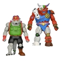 Les Tortues Ninja 1987 - Pack 2 figurines Dirtbag & Groundchuck 18 cm