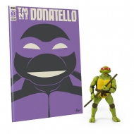 Les Tortues Ninja - Figurine et comic book BST AXN x IDW Donatella Exclusive 13 cm