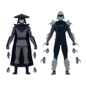 Les Tortues Ninja - Pack 2 figurines BST AXN Shadow Shredder & Elite Foot Soldier SDCC Exclusive 13 cm