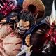 One Piece - Statuette Excellent Model P.O.P. SA-Maximum Monkey D. Luffy Gear 4 Boundman Ver. 2 27 cm