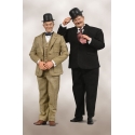 Laurel & Hardy - Pack 2 figurines 1/6 Classic Suits Limited Edition 30-33 cm
