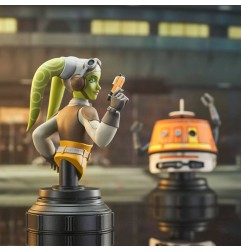 Star Wars Rebels - Pack 2 bustes Hera & Chopper 15 cm