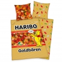 Haribo - Parure de lit oursons d'or 135 x 200 cm / 80 x 80 cm