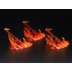 Original Character - Accessoires pour figurines MODEROID Flame Effect 8 cm