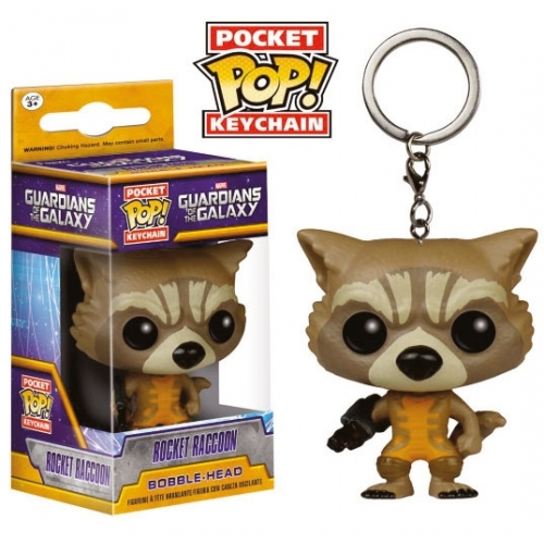 Les Gardiens de la Galaxie - Porte-clés Pocket POP! Vinyl Rocket Raccoon 4 cm