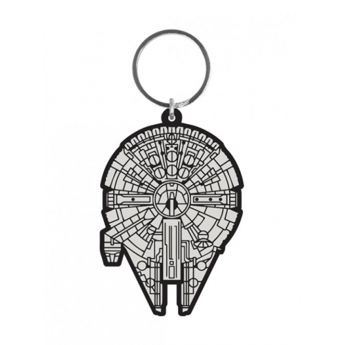 Star Wars - Porte-clés caoutchouc Millennium Falcon 6 cm